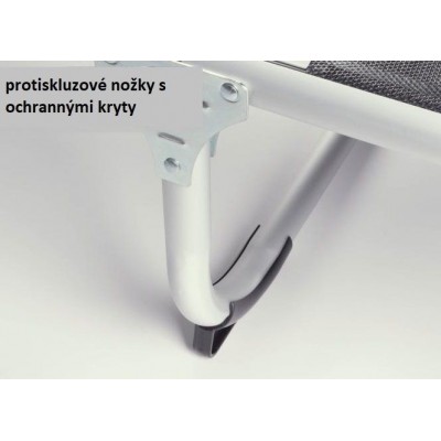 Divero lehátko so sklopnou strieškou, antracit, 187x57x30 cm