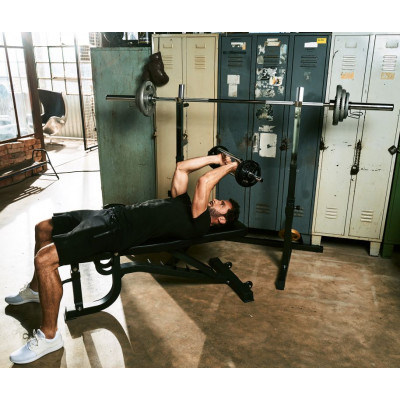 Gorilla Sports Liatinový záťažový kotúč, strieborný, 20 kg