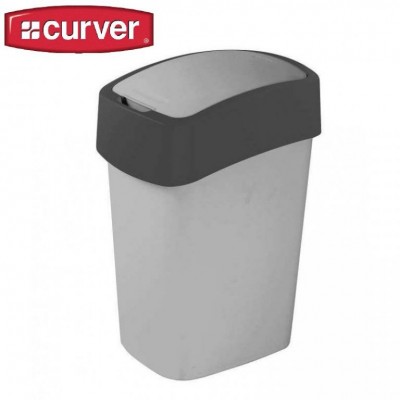 Odpadkový koš FLIPBIN 9 l - šedý CURVER