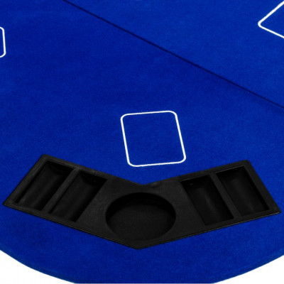 Skladacia pokerová podložka - modrá