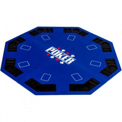 Skladacia pokerová podložka - modrá