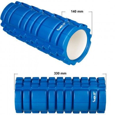 Posilňovací masážny valec - FITNESS ROLLER MOVIT modrá Posilňovací masážny valec - FITNESS ROLLER MOVIT modrá