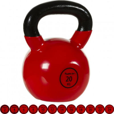 Kettlebell činka 20 kg MOVIT s vinylovým povrchom Kettlebell činka 20 kg MOVIT s vinylovým povrchom