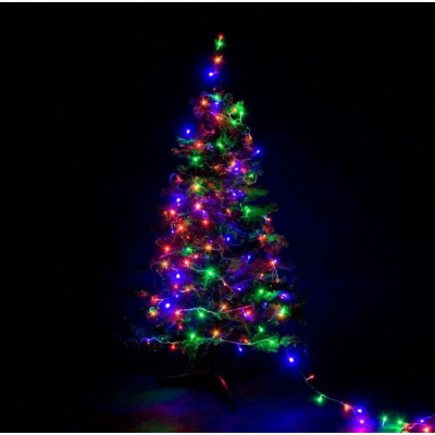 VOLTRONIC Vianočná reťaz 5 m, 50 LED, farebná, zelený kábel VOLTRONIC Vianočná reťaz 5 m, 50 LED, farebná, zelený kábel