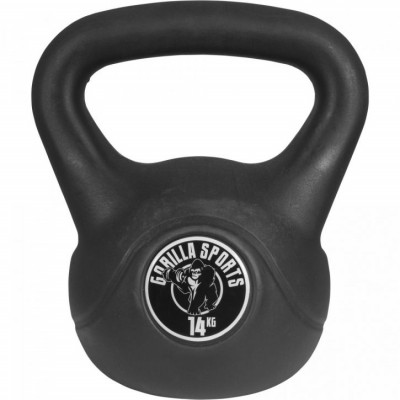 Gorilla Sports Súprava kettlebell činka plast, 14 kg, 16 kg