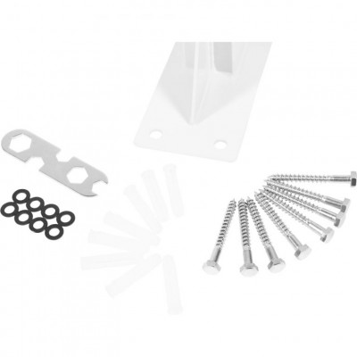 Gorilla Sports Hrazda na stenu, biela, 101 x 51 x 20 cm