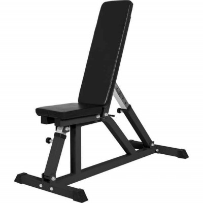 Gorilla Sports Polohovateľná lavička, 119 cm, čierna Gorilla Sports Polohovateľná lavička, 119 cm, čierna