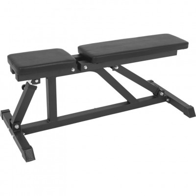 Gorilla Sports Polohovateľná lavička, 119 cm, čierna Gorilla Sports Polohovateľná lavička, 119 cm, čierna