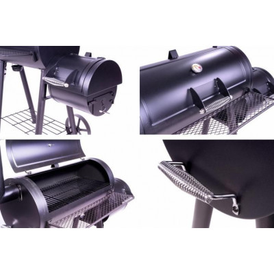 Záhradný gril s udiarňou XL - 120 x 55 cm