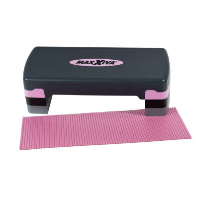 MAXXIVA fitness stepper, výškovo nastaviteľný, ružová
