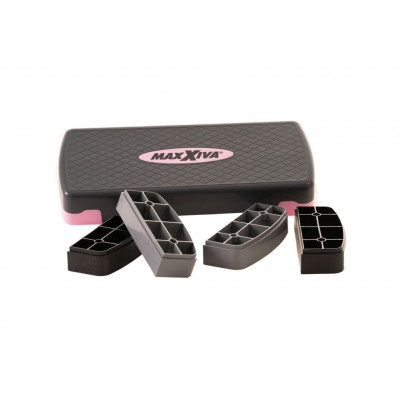 MAXXIVA fitness stepper, výškovo nastaviteľný, ružová