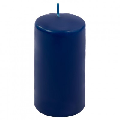 Sada stĺpových sviečok, 11,5 cm, Ø 6 cm, modrá, 12 ks