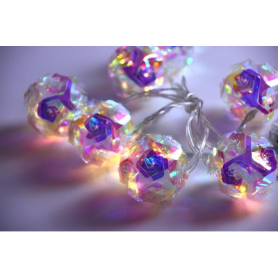 Dekoratívne osvetlenie Blossom Magic 10 LED, teplá biela, ča