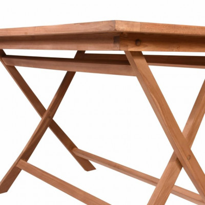 Jedálenský stôl DIVERO, ošetrené masívne teakové drevo,