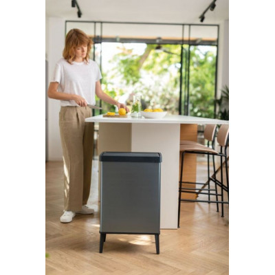 Verto high odpadkový koš, modrý, 54 L