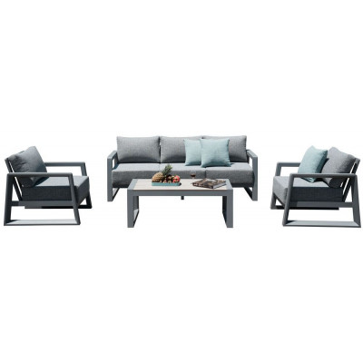 Hliníková súprava BOSTON , sivá