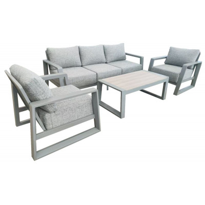 Hliníková súprava BOSTON , sivá