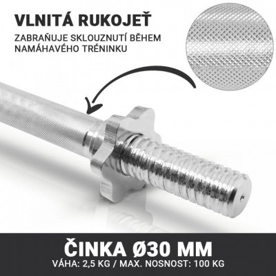 Gorilla Sports Sada činiek s plastovými kotúčmi, 30 kg Gorilla Sports Sada činiek s plastovými kotúčmi, 30 kg