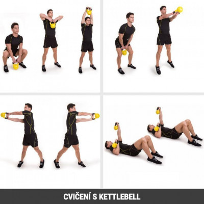 Gorilla Sports Súťažný kettlebell, ružový, 8 kg