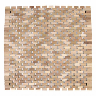 Protišmyková podložka, teak, prírodná, 50 x 48,5 cm Protišmyková podložka, teak, prírodná, 50 x 48,5 cm
