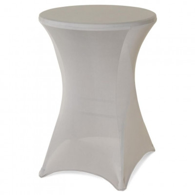 Poťah na vysoký stôl, elastický, 80 x 80 x 110 cm, sivý