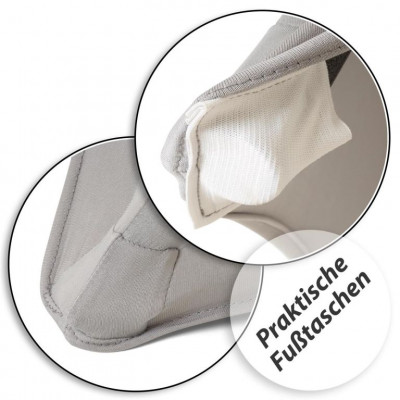 Poťah na vysoký stôl, elastický, 80 x 80 x 110 cm, sivý