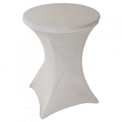 Poťah na vysoký stôl, elastický, 80 x 80 x 110 cm, sivý