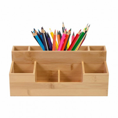 Organizér na písacie potreby, bambus, 30 x 15 x 11 cm