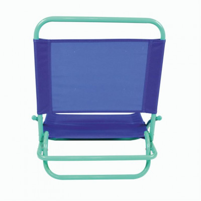 Plážové skladacie kreslo, PVC, modro-zelené