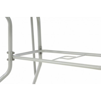 Záhradný skladací set stôl + 4 stohovateľné stoličky – čierna