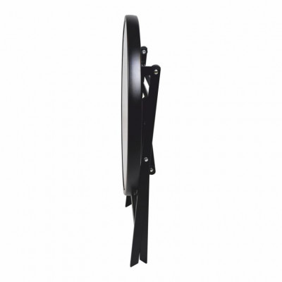 Záhradný bistro stolík, skladací, Ø 45 cm, čierny mramor Záhradný bistro stolík, skladací, Ø 45 cm, čierny mramor