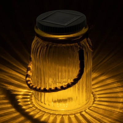 Sada solárnych svetiel, 3 LED, plastové, teplá biela, 3 ks