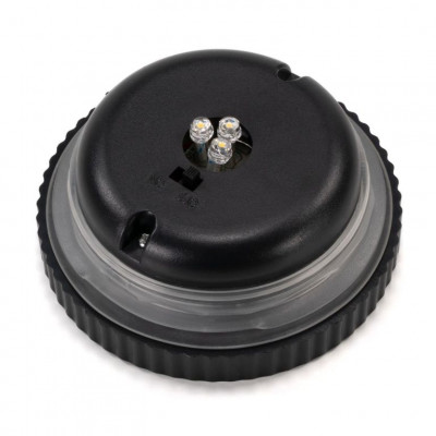 Sada solárnych svetiel, 3 LED, plastové, teplá biela, 3 ks