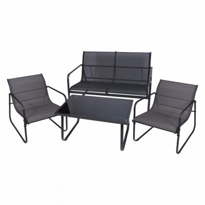 Záhradný set Astoria,4dielny set s oceľovou konštrukciou,