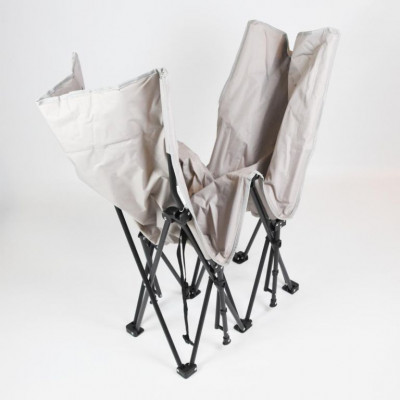 Skladacie lehátko, béžové, prenosná taška