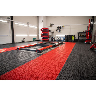 ATENA podlahové dlaždice 11 ks, červené