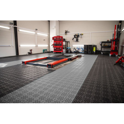 ATENA podlahové dlaždice 11 ks, sivé