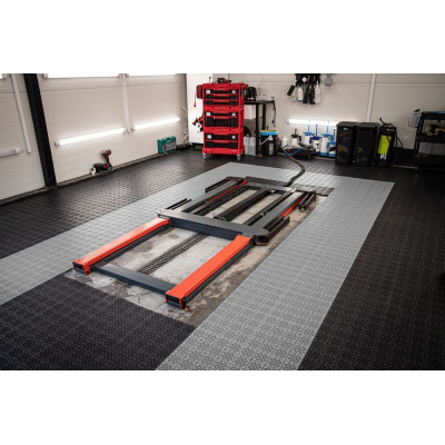 ATENA podlahové dlaždice 11 ks, sivé