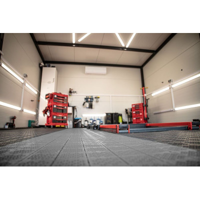 ATENA podlahové dlaždice 11 ks, sivé