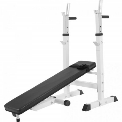 Gorilla Sports Posilňovacia lavica + nakladací set, 100 kg Gorilla Sports Posilňovacia lavica + nakladací set, 100 kg