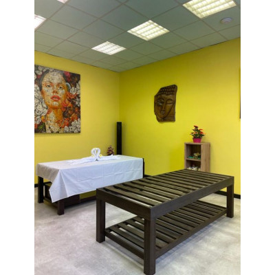 Dřevěné masážní lehátko, 200 x 90 x 65 cm