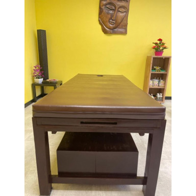 Dřevěné masážní lehátko, 200 x 90 x 65 cm