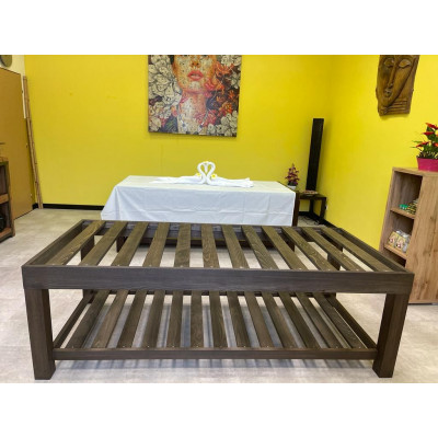 Dřevěné masážní lehátko, 200 x 90 x 65 cm