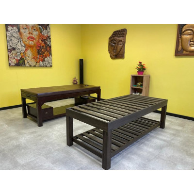 Dřevěné masážní lehátko, 200 x 90 x 65 cm