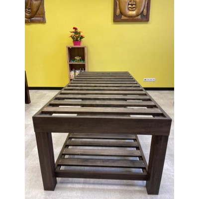 Dřevěné masážní lehátko, 200 x 90 x 65 cm