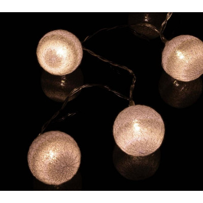 NEXOS LED dekorácia, háčkovaná guľa , 10 LED, teplá biela NEXOS LED dekorácia, háčkovaná guľa , 10 LED, teplá biela