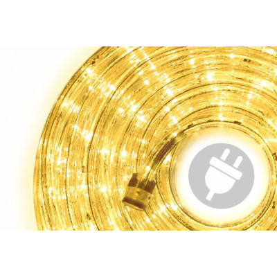 LED svetelný kábel - 240 diód, 10 m, žltý