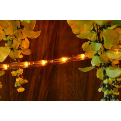 LED svetelný kábel - 240 diód, 10 m, žltý