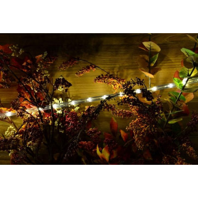 NEXOS LED svetelný kábel 20 m, 480 LED diód, teplá biela
