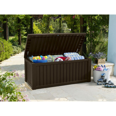 Záhradný úložný box ROCKWOOD 65 x 76 x 155 cm – hnedý Záhradný úložný box ROCKWOOD 65 x 76 x 155 cm – hnedý